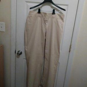 Lane Bryant Women Beige Cotton Pants size 16 NWT